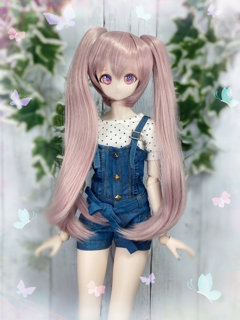 ドールウィッグ*LT*アンティークピンク*9～9.5インチ