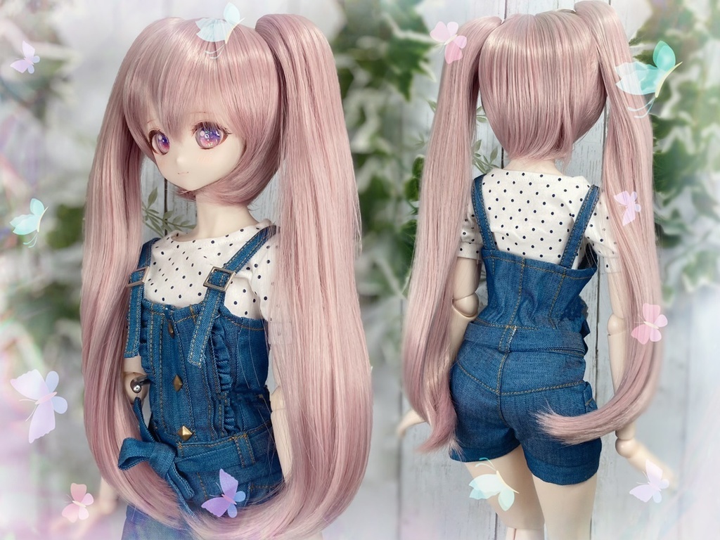 ドールウィッグ*LT*アンティークピンク*9～9.5インチ
