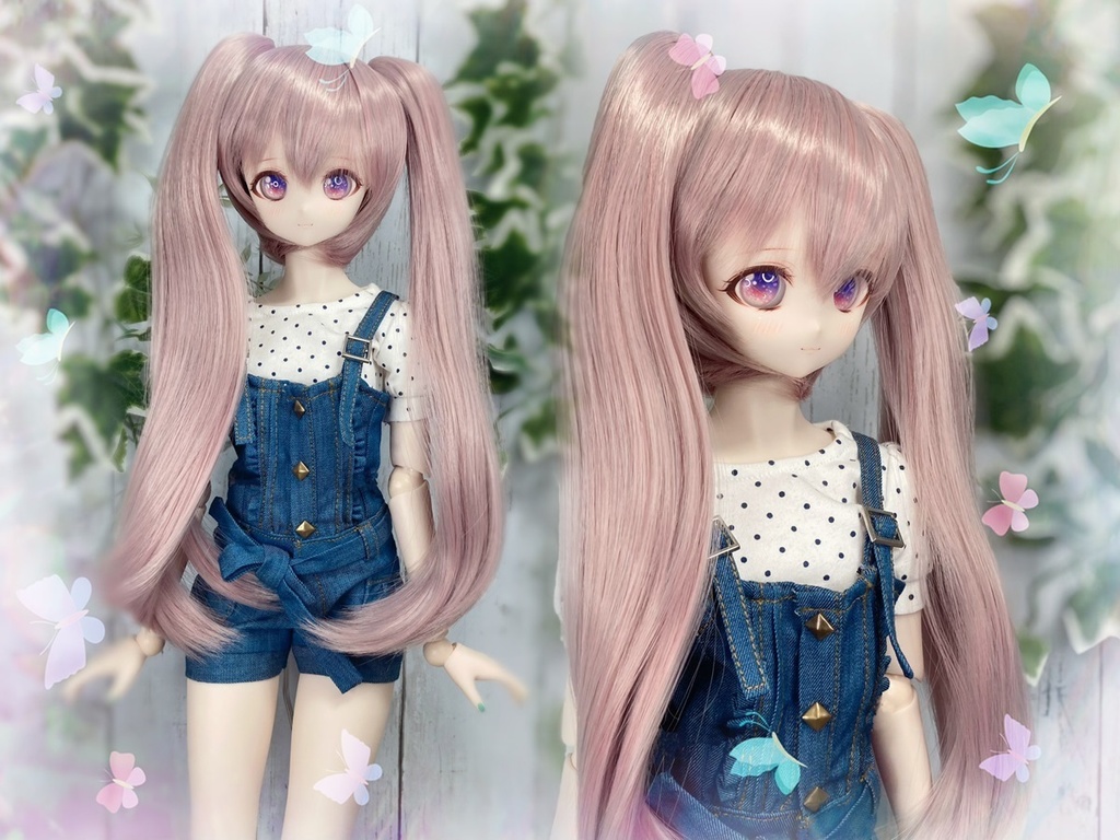ドールウィッグ*LT*アンティークピンク*9～9.5インチ - Dolls