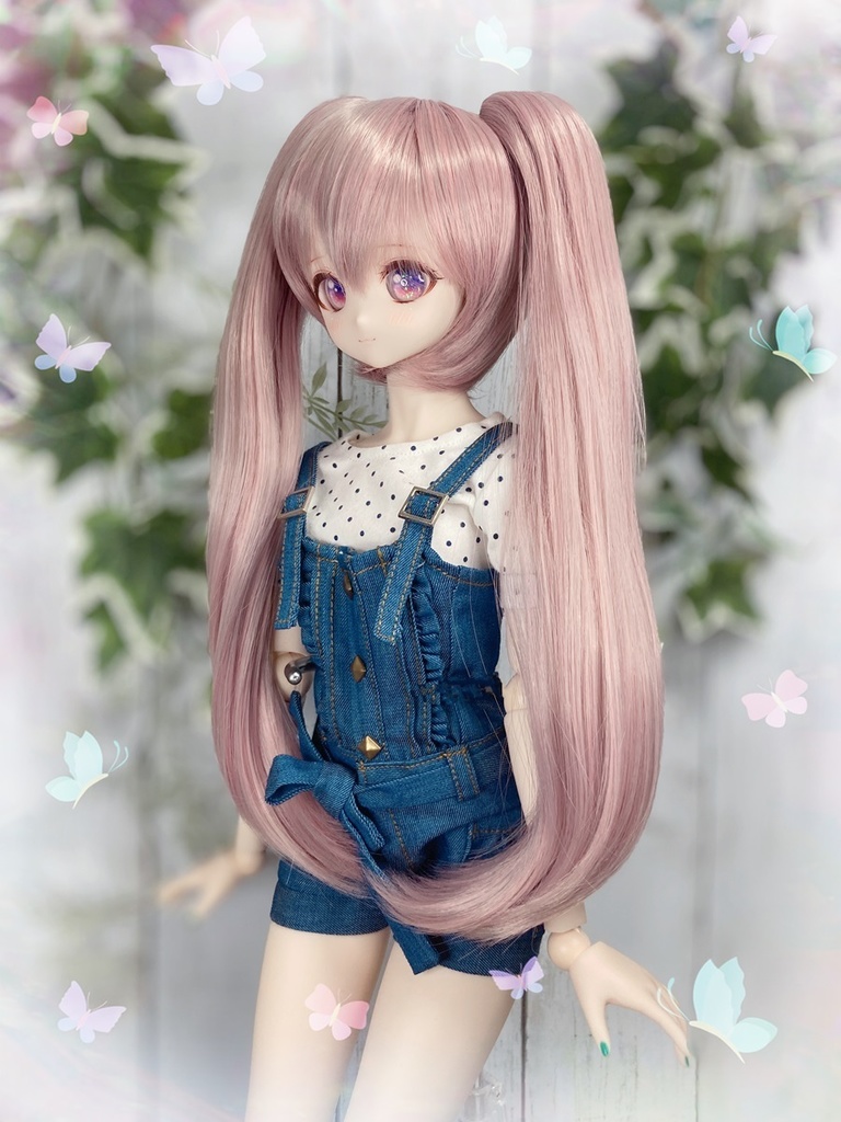 ドールウィッグ*LT*アンティークピンク*9～9.5インチ