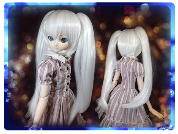 ドールウィッグ*LT*ホワイト*9～9.5インチ - Dolls Collection - BOOTH