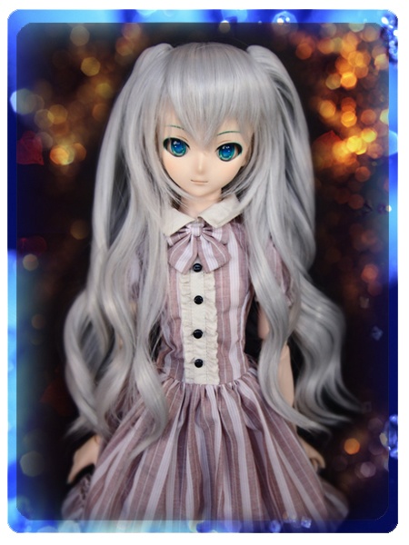 ドールウィッグ*LCT*シルバーアッシュ*9~9.5インチ