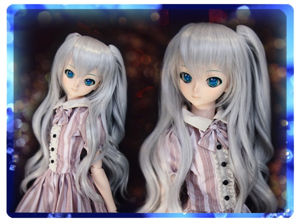 ドールウィッグ*LCT*シルバーアッシュ*9~9.5インチ