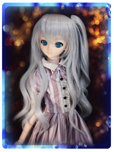 ドールウィッグ*LCT*シルバーアッシュ*9~9.5インチ