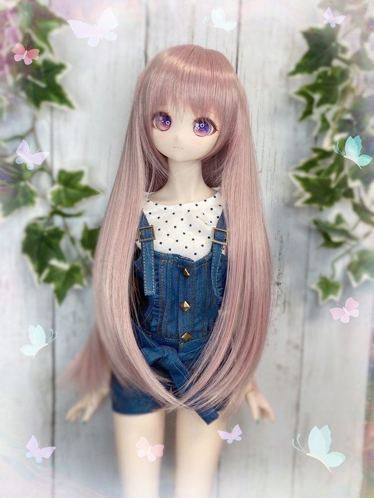 ドールウィッグ*LH*アンティークピンク*9～9.5インチ