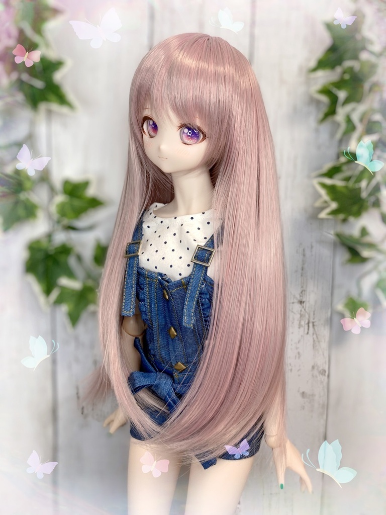 ドールウィッグ*LH*アンティークピンク*9～9.5インチ