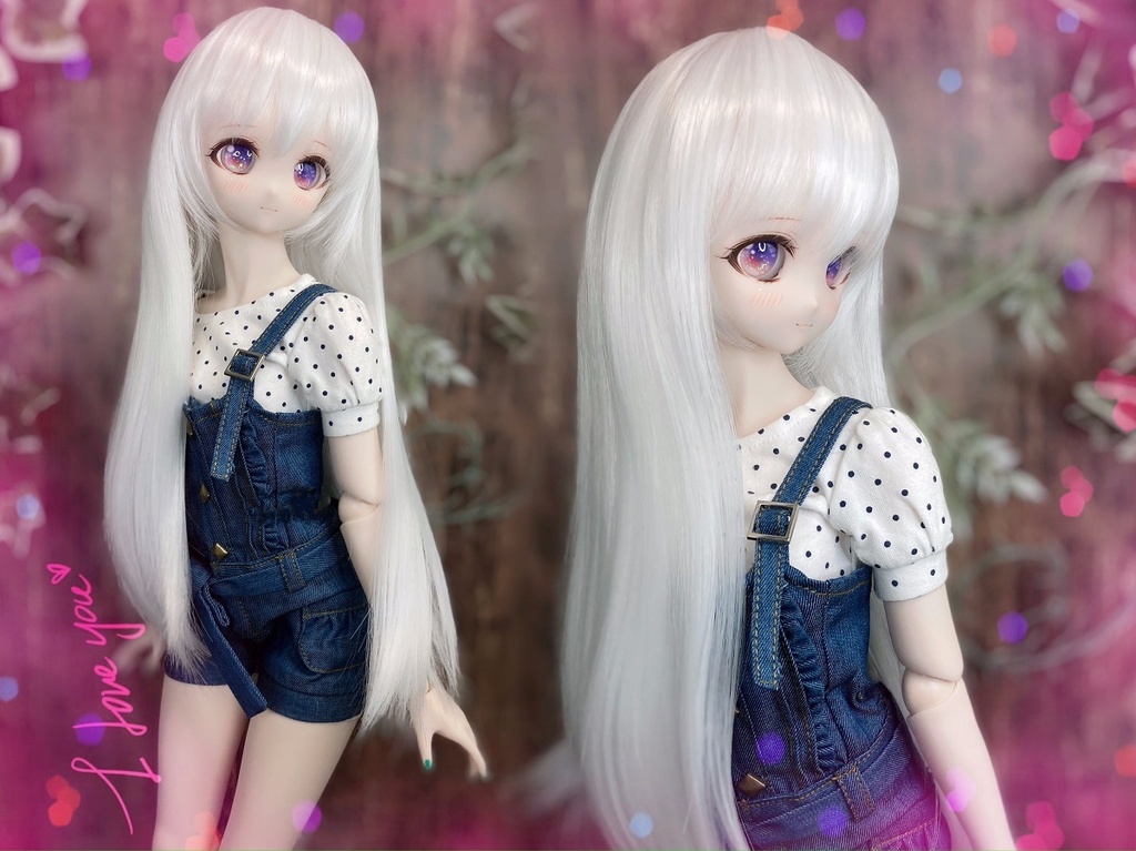 ドールウィッグ*LH*ホワイト*9～9.5インチ - Dolls Collection - BOOTH