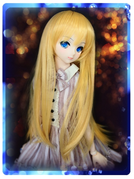 ドールウィッグ*LH*ゴールド*9～9.5インチ