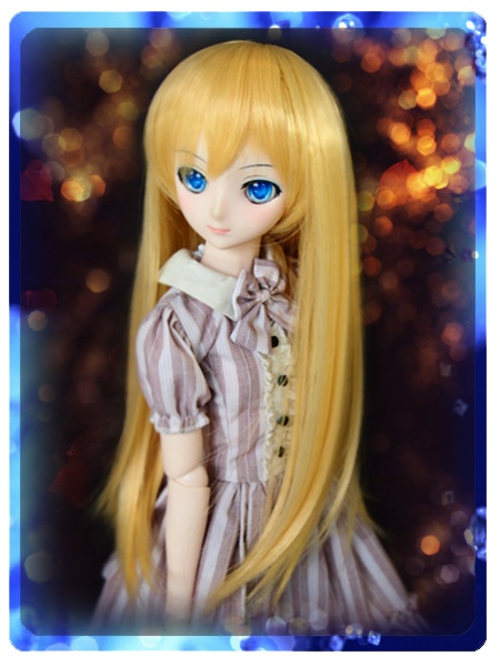 ドールウィッグ*LH*ゴールド*9～9.5インチ