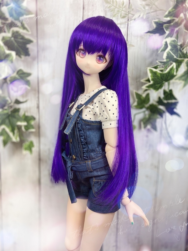 ドールウィッグ*LH*ビビットパープル*9～9.5インチ