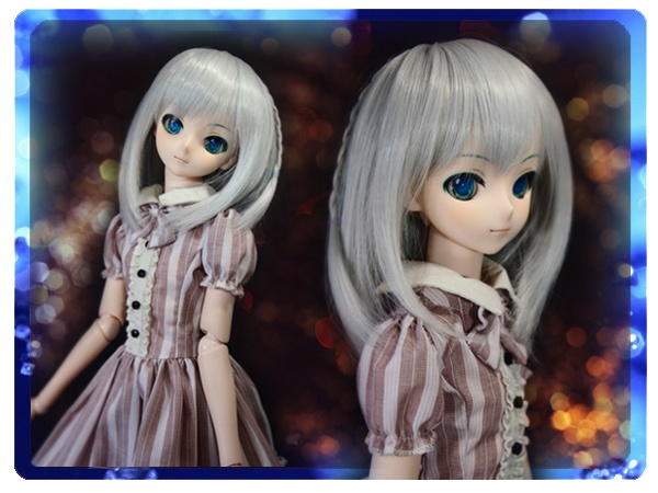 ドールウィッグ*MSL*シルバーアッシュ*9～9.5インチ