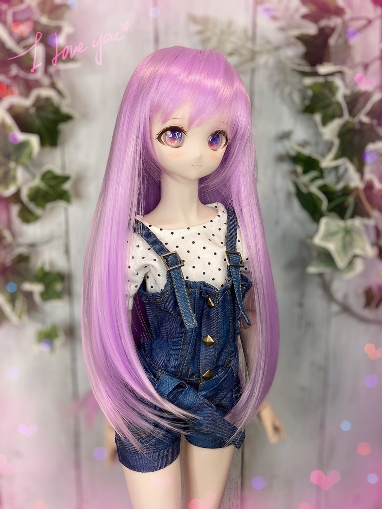 ドールウィッグ*LH*ラベンダー*9～9.5インチ