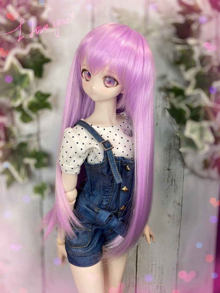 ドールウィッグ*LH*ラベンダー*9～9.5インチ