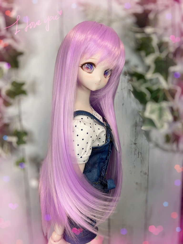 ドールウィッグ*LH*ラベンダー*9～9.5インチ