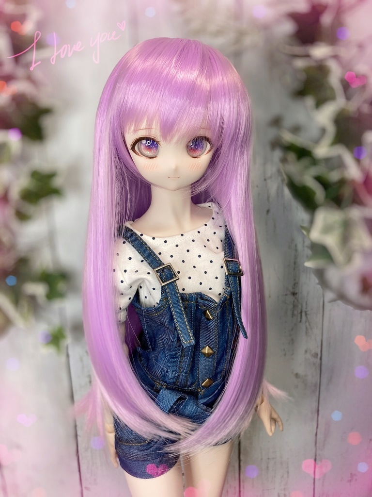 ドールウィッグ*LH*ラベンダー*9～9.5インチ