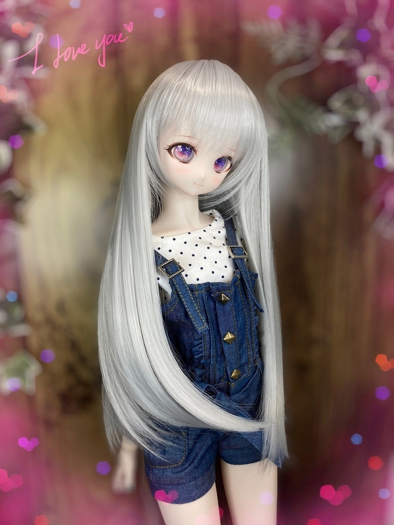 ドールウィッグ*LH*シルバーアッシュ*9～9.5インチ