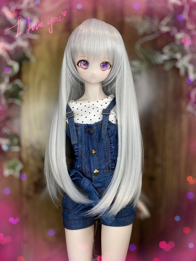 ドールウィッグ*LH*シルバーアッシュ*9～9.5インチ