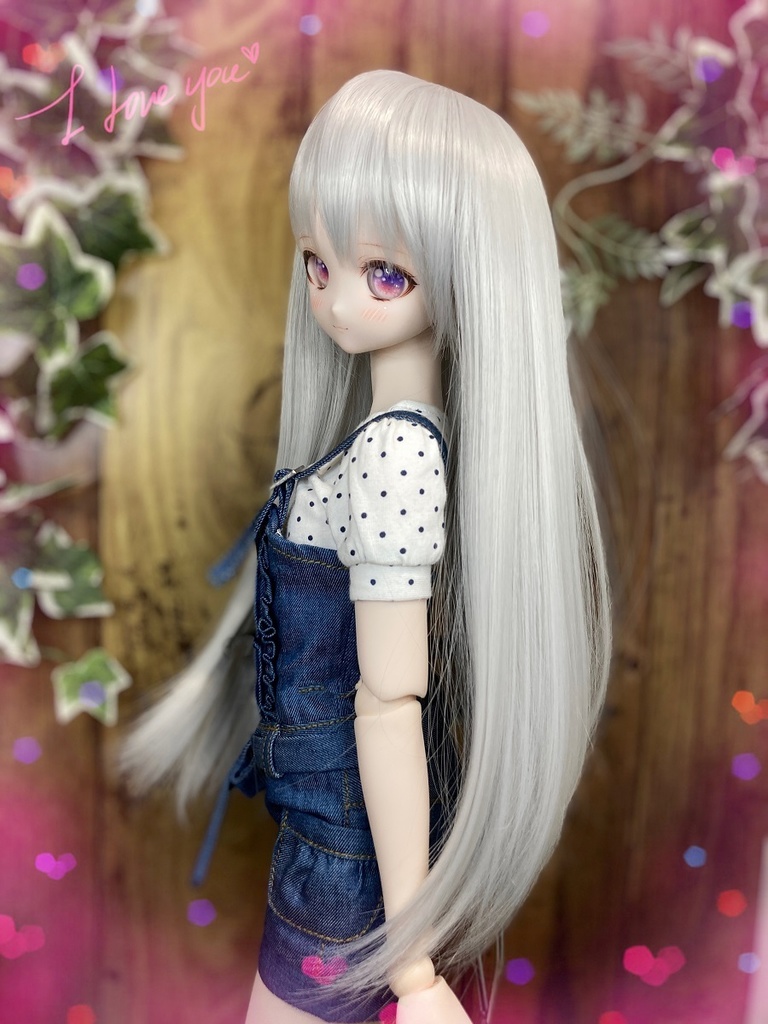 ドールウィッグ*LH*シルバーアッシュ*9～9.5インチ