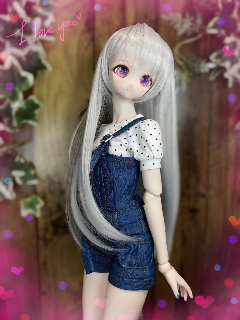 ドールウィッグ*LH*シルバーアッシュ*9～9.5インチ