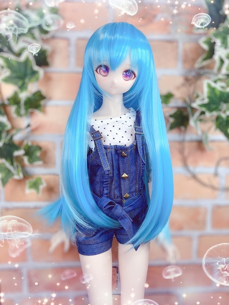 ドールウィッグ*ロングヘアー*シーソルト*9～9.5インチ