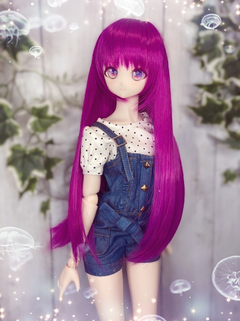 ドールウィッグ*LH*マジェスティックパープル*9～9.5インチ