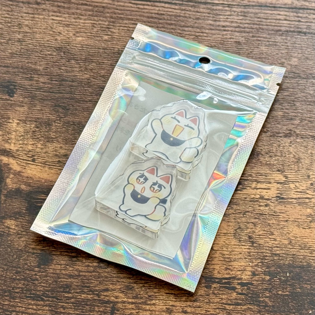 自立ミニアクリルスタンド「ネコチャン」2個セット