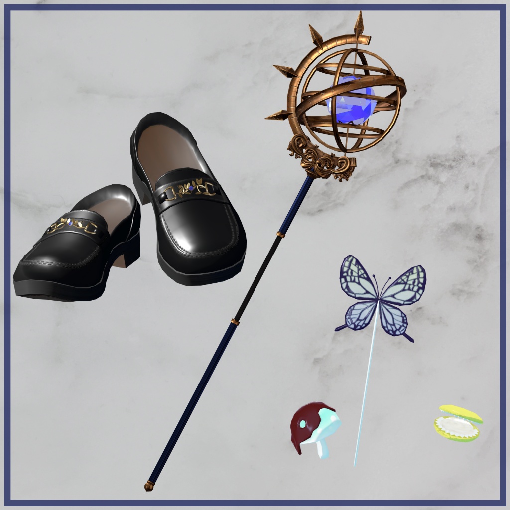 3Dモデル「藍佳晶/らんかしょう」v2