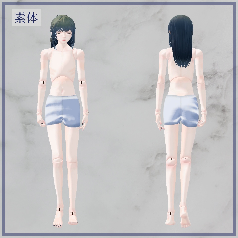 3Dモデル「灰璃晶/かいりしょう」