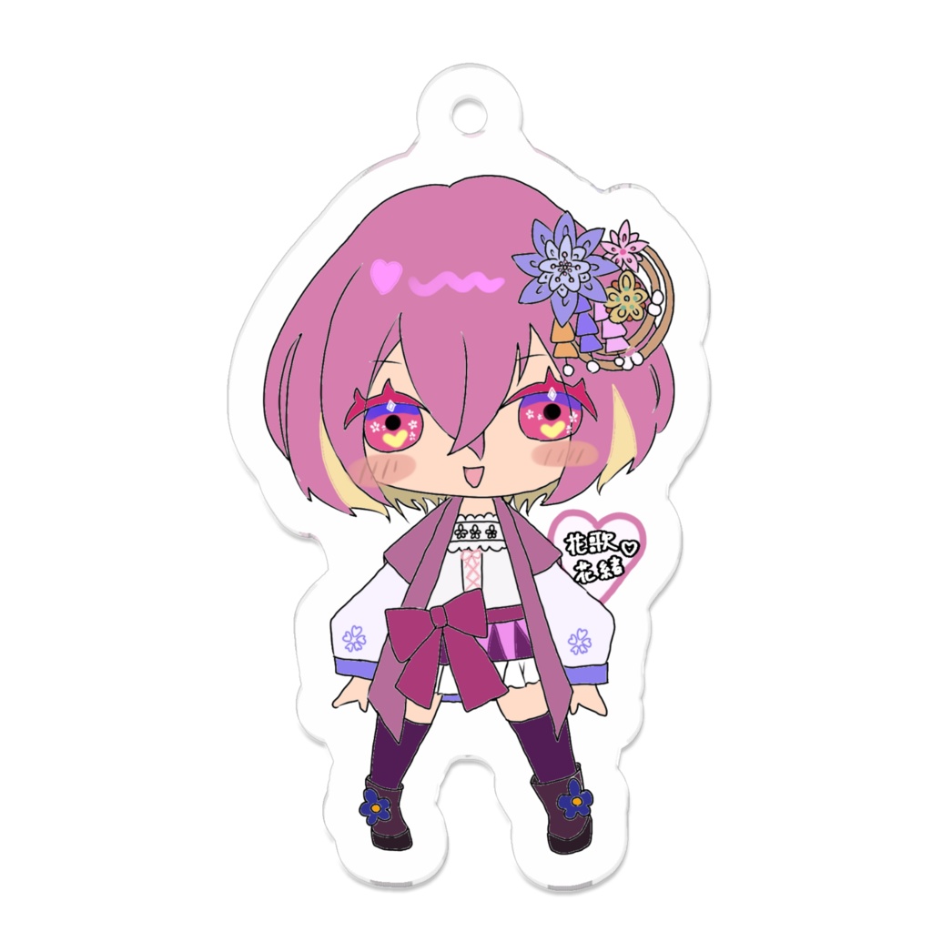 🌸VTuber花歌花緒のアクリルキーホルダー🌸