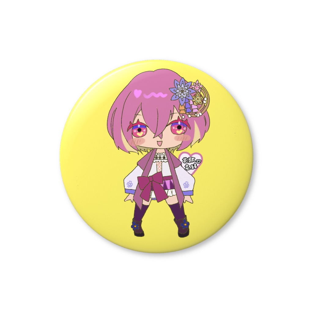 🌸VTuber花歌花緒の缶バッジ25mm🌸
