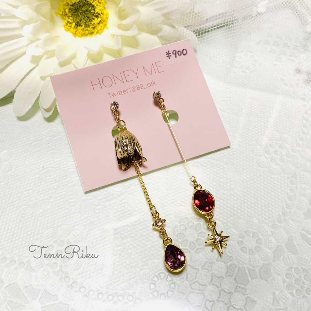 【天陸】Flowerイヤーアクセサリー