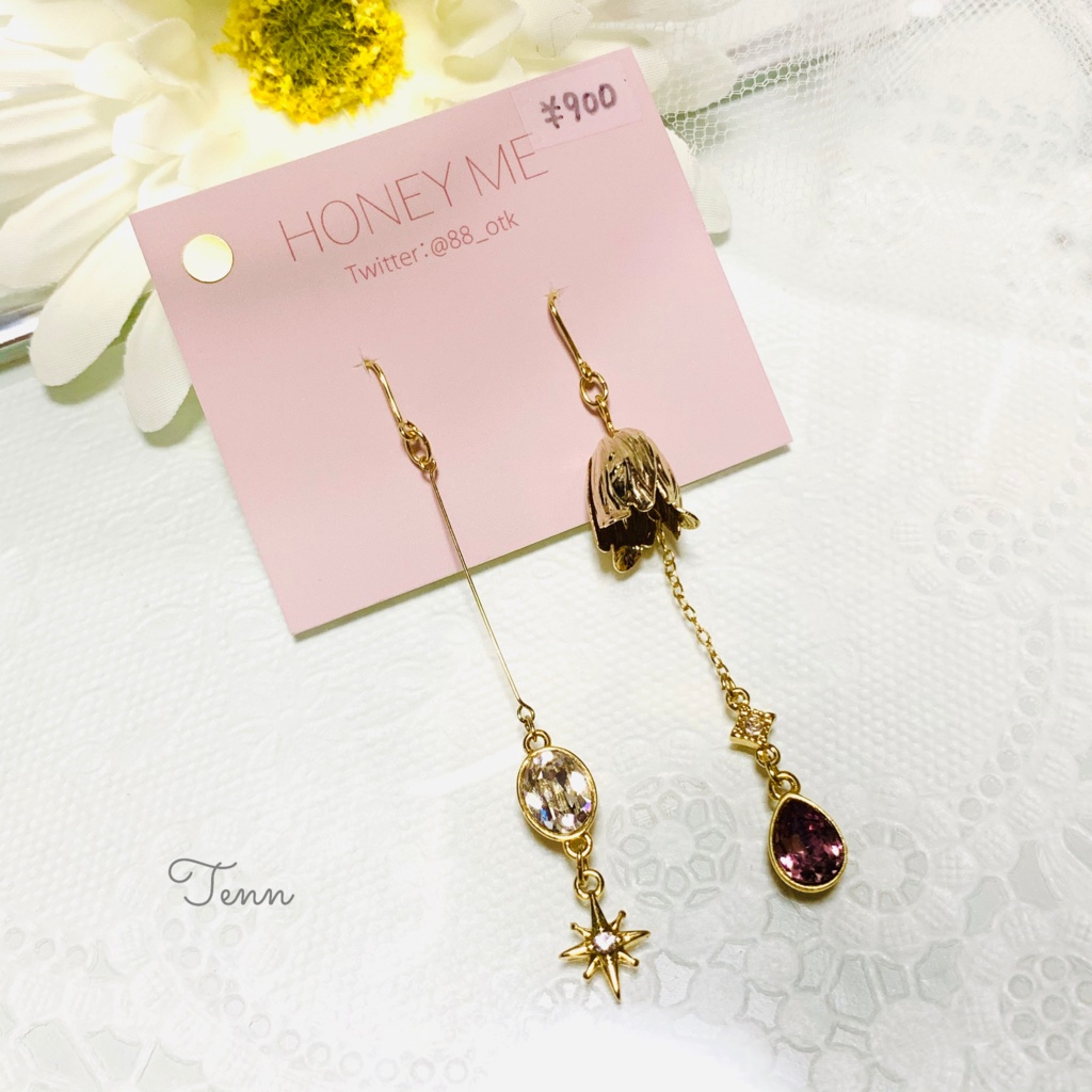 【天陸】Flowerイヤーアクセサリー