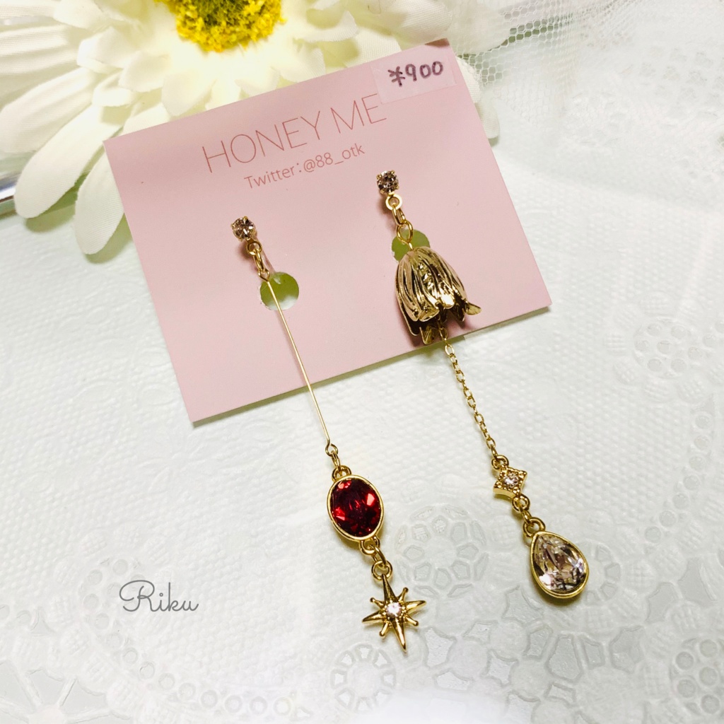 【天陸】Flowerイヤーアクセサリー