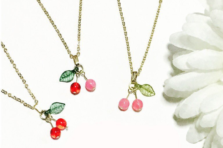 【展示のみ】Twins cherry ネックレス