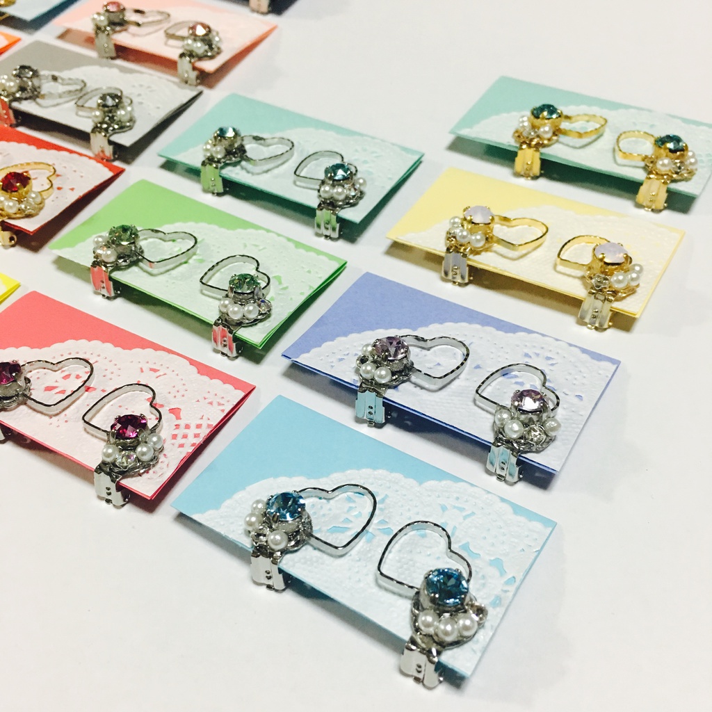 【単色】Heartイヤークリップ(シルバー)