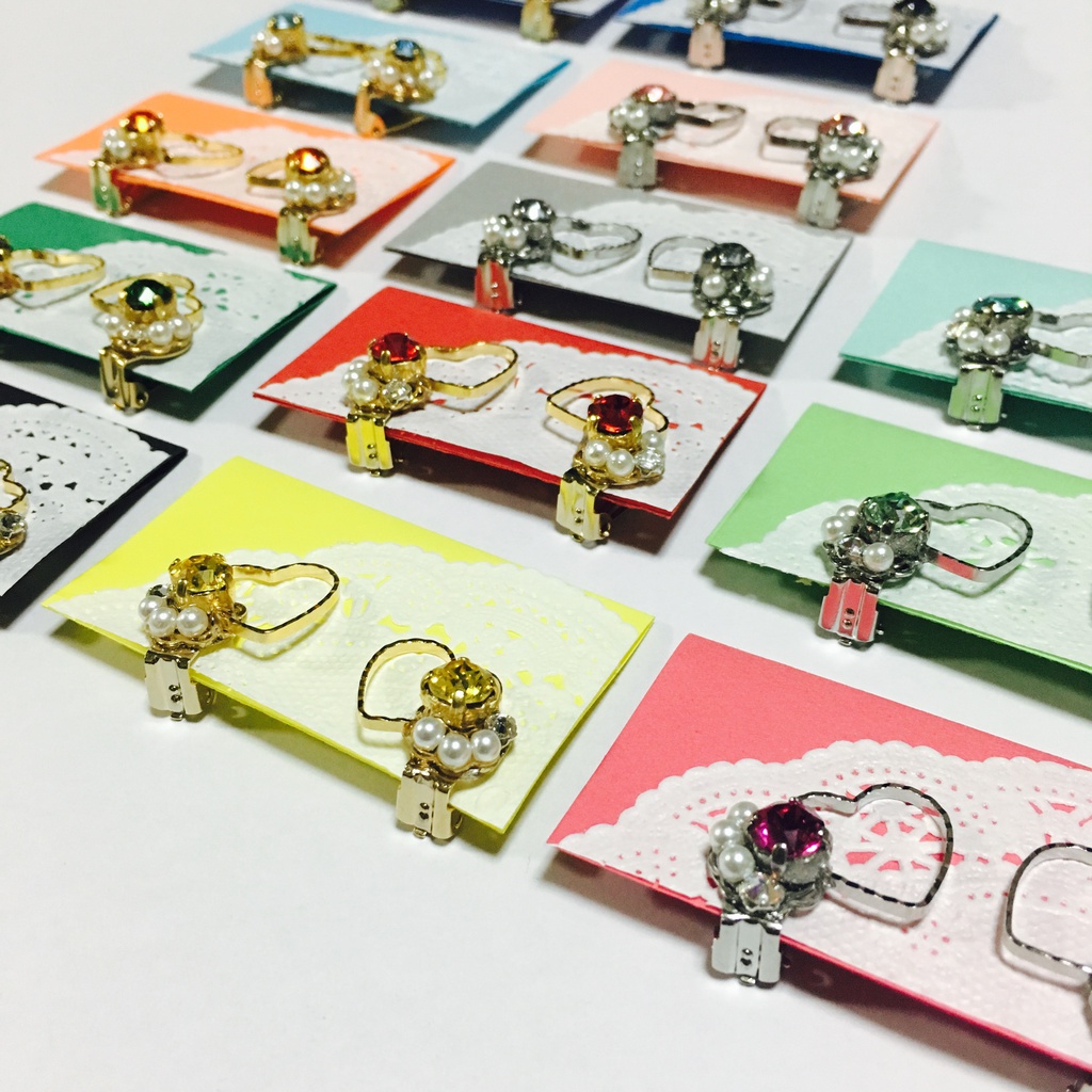 【単色】Heartイヤークリップ(シルバー)