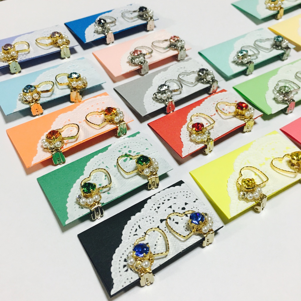 【単色】Heartイヤークリップ(シルバー)