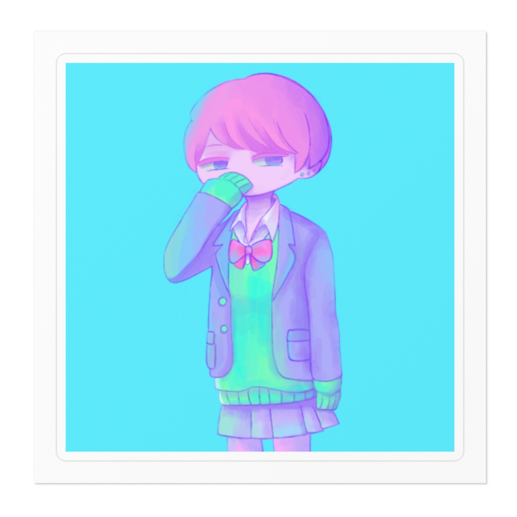 ブレザー子 ステッカー