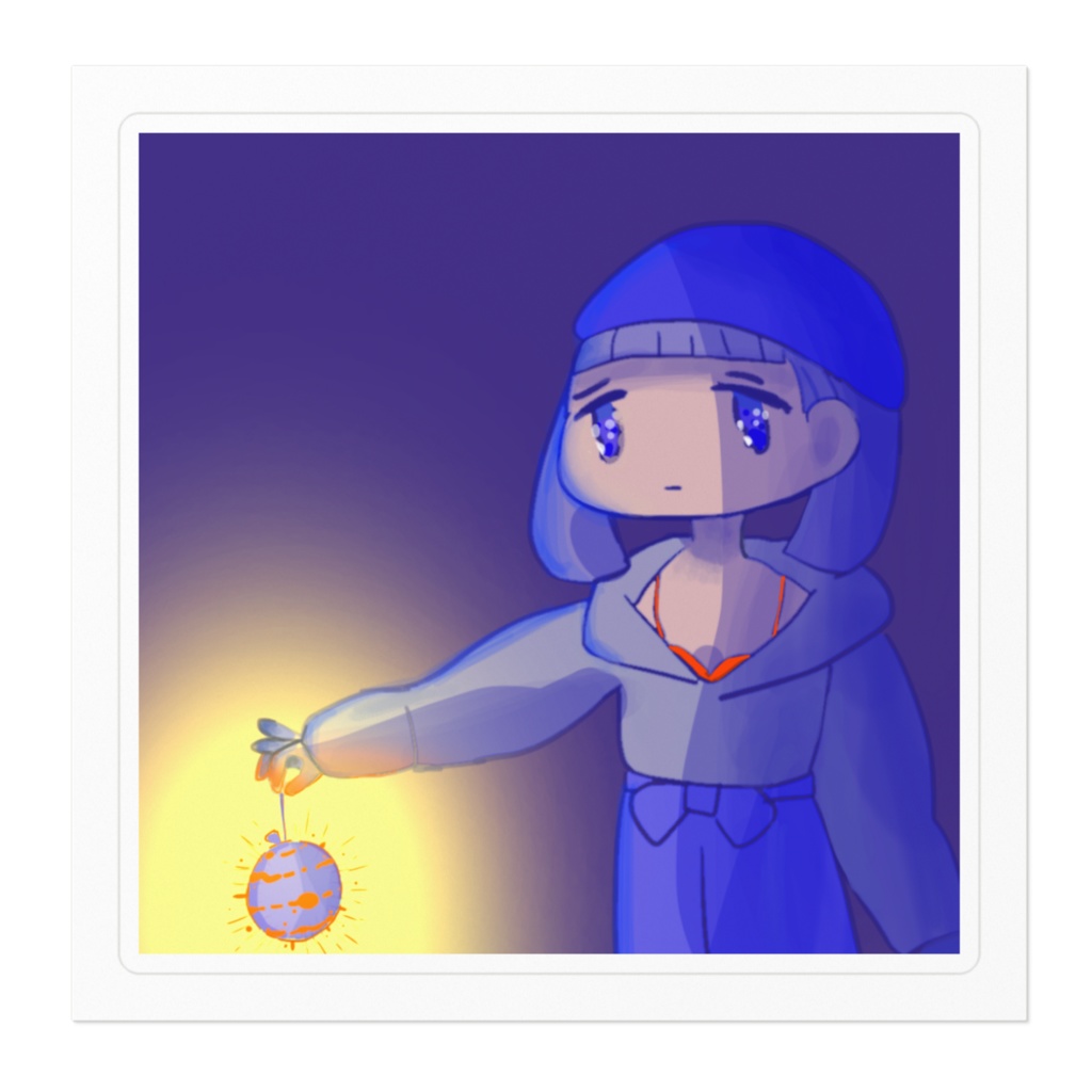 まなつの夜道 ステッカー