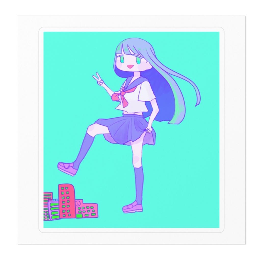 はっぴ〜えんど ステッカー