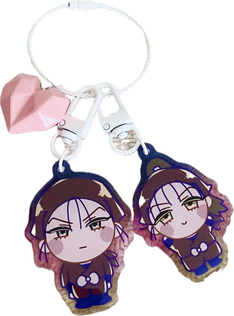 高さこアクキー(ハートチャーム付セット)