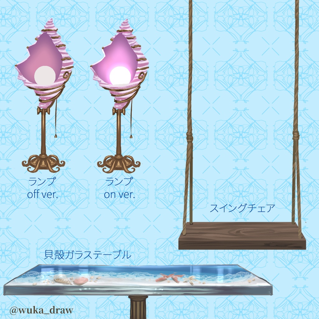 【動く背景&アイテム】海風が吹き抜ける海カフェ【時間差分含み】