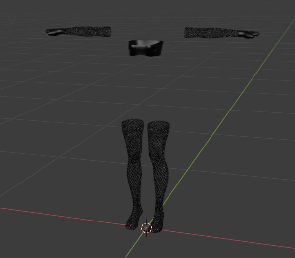 Rindo fishnets and gloves