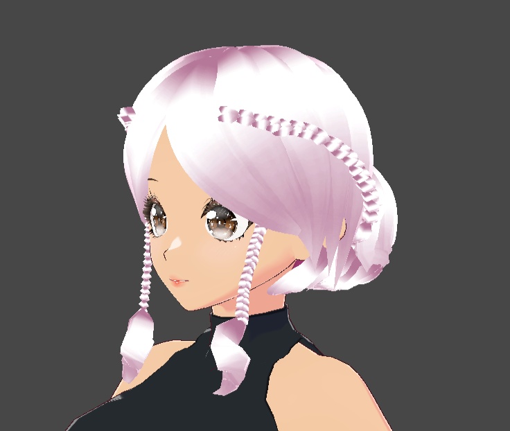 Princess buns + front braids