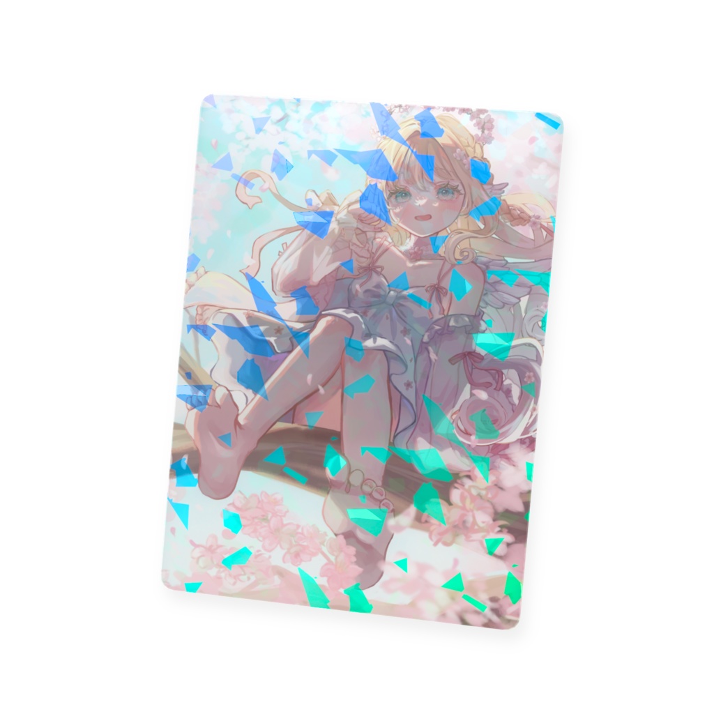 ホロ仕様✨️つきいちイラストカード #04 (2026.04)【ボイスメッセージ付き】