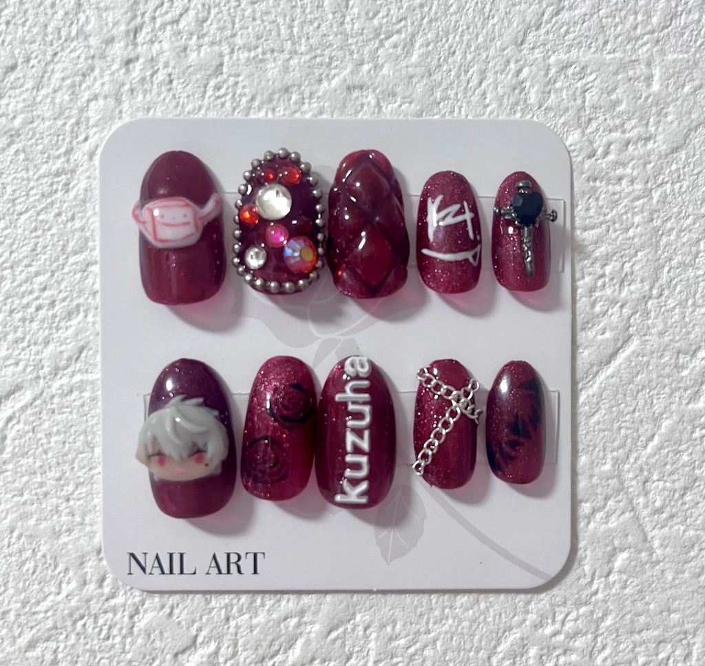 にじさんじ 葛葉 ネイルチップ 痛ネイル