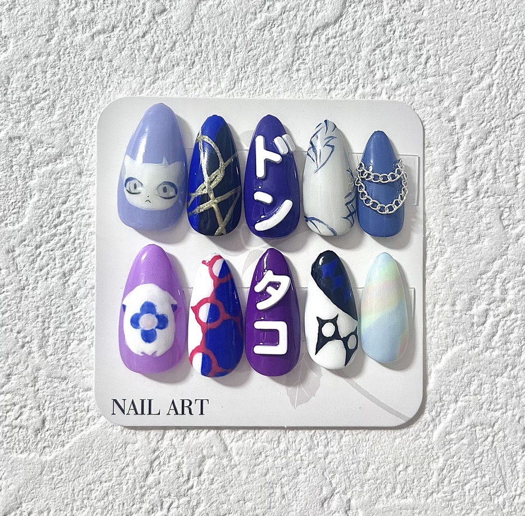 にじさんじ 小柳ロウ 星導ショウ イメージネイル 痛ネイル