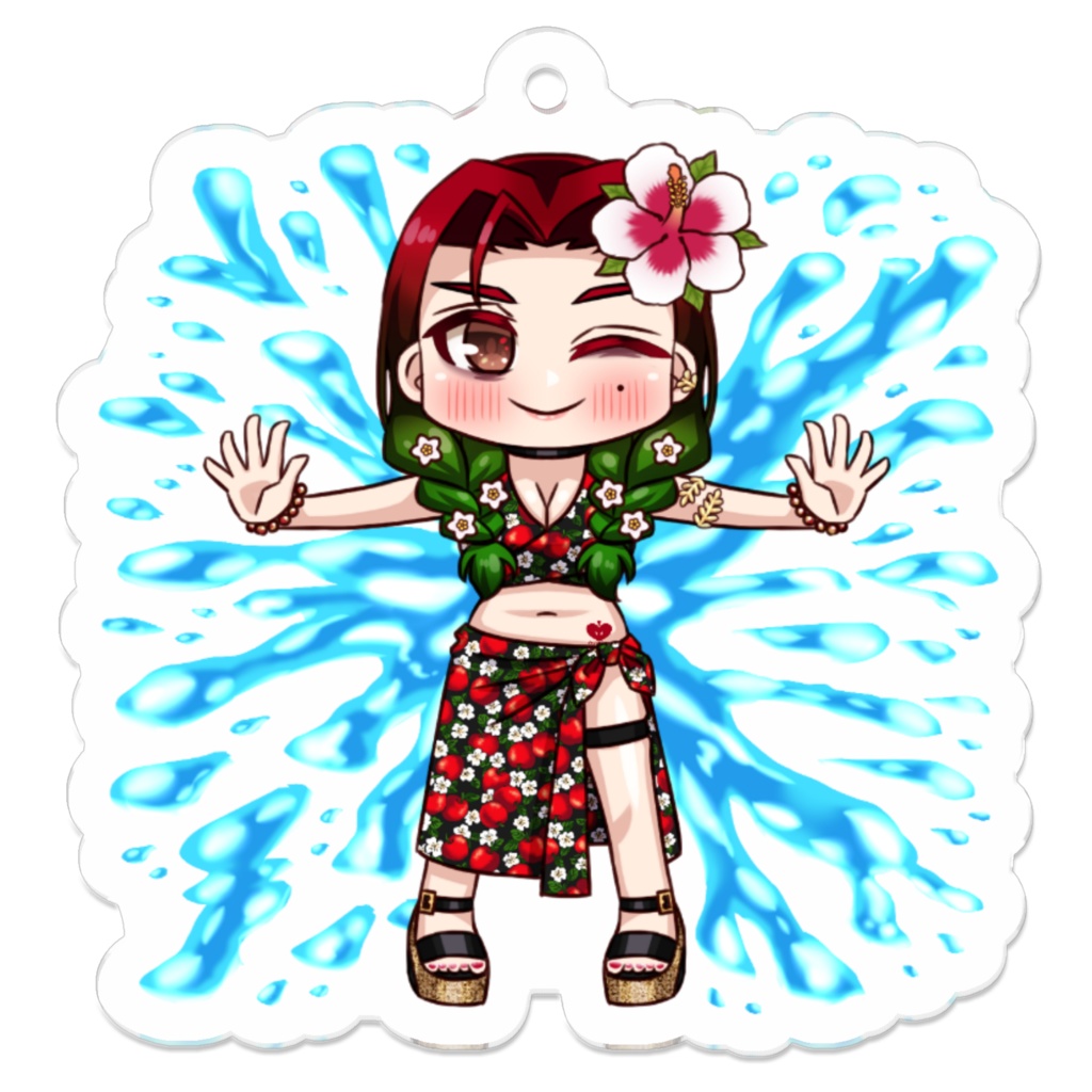 「くずみさん」アクリルキーホルダー［水着］