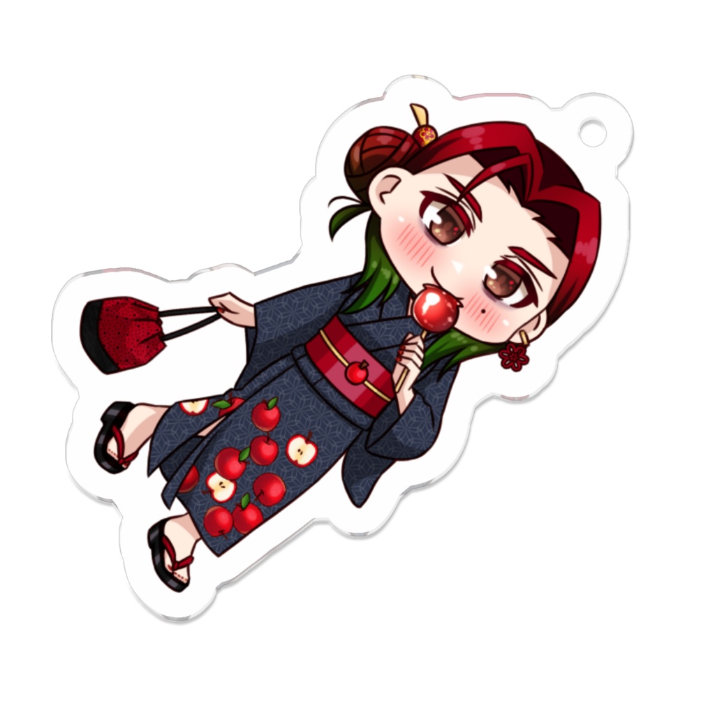 「くずみさん」アクリルキーホルダー［浴衣］