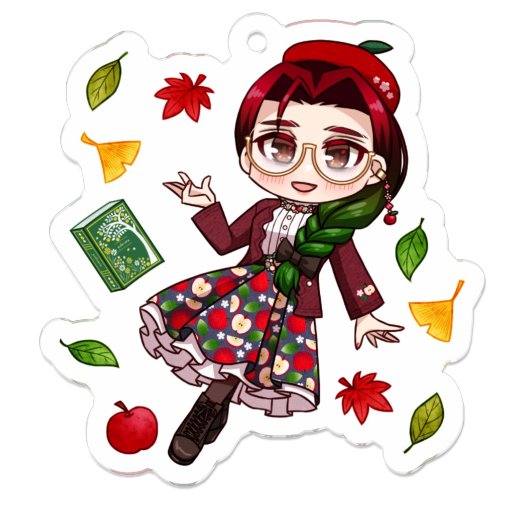 「くずみさん」アクリルキーホルダー［秋服］